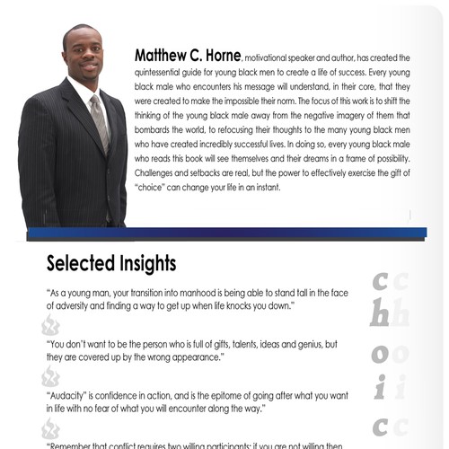 Help Author Matthew C. Horne with his new book cover! Design by Abhy