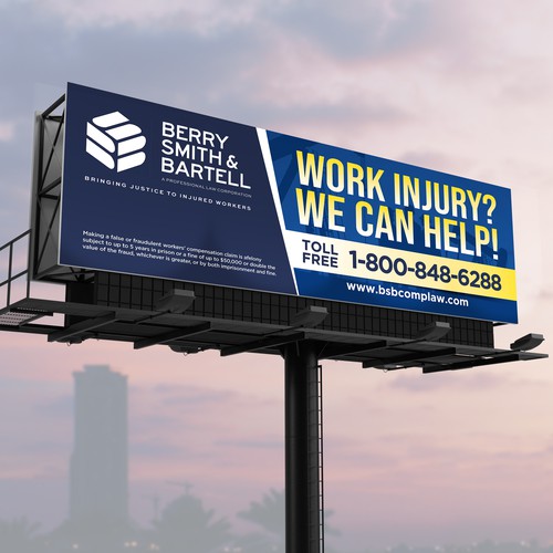 Law Firm Billboard Design by SoftSkills