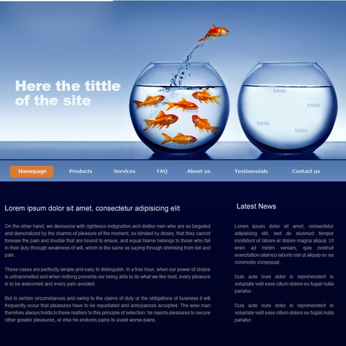 1-3 Page Website Template Design von snoods