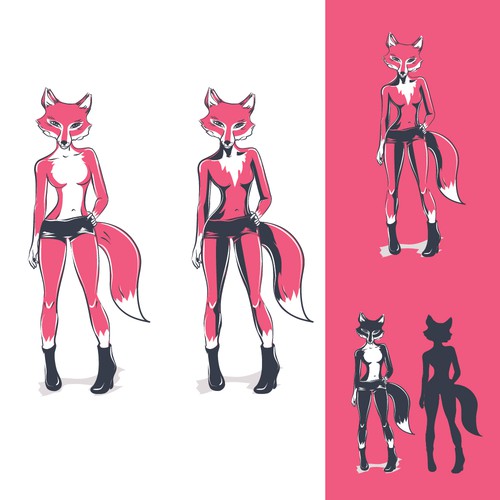 Designs Create A Fun Sexy Female Humanoid Fox Charactericon For Foxy Logo Design Contest 4491