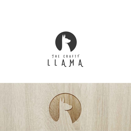 Simple and friendly Llama design-ontwerp door Z Creatives