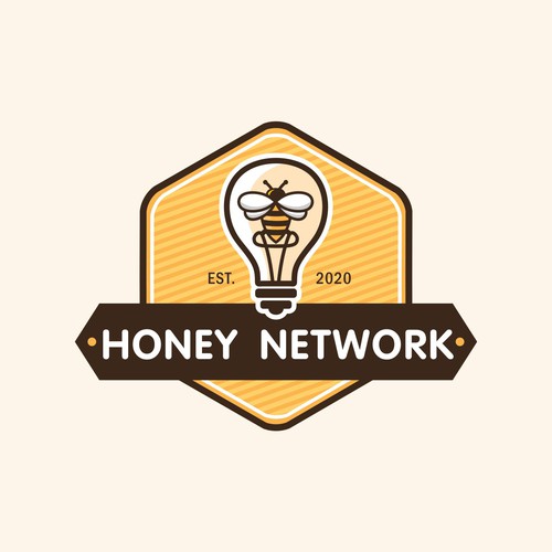 Design a modern vintage logo for the world's first smart honey Design by >Victory<