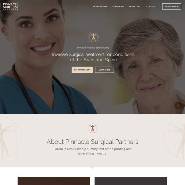 Design realizzato da u.create intitolato "clean, simple, modern & responsive web design for medical"