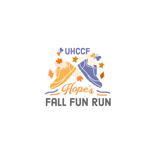 Fun logo for a Fall Themed 5K Run hosted by a charity Diseño de nuke.art