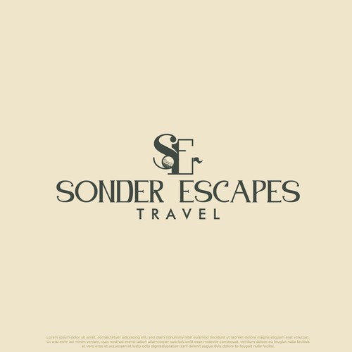 Luxury travel agency logo to appeal to international travelers. Design by Cengkeling