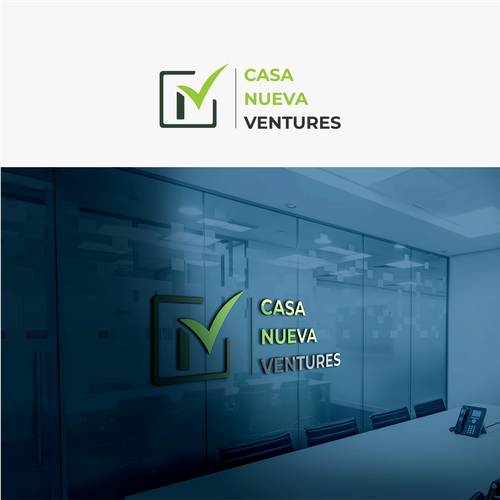 Real estate investing logo symbolizing growth Design by Agunk.desain