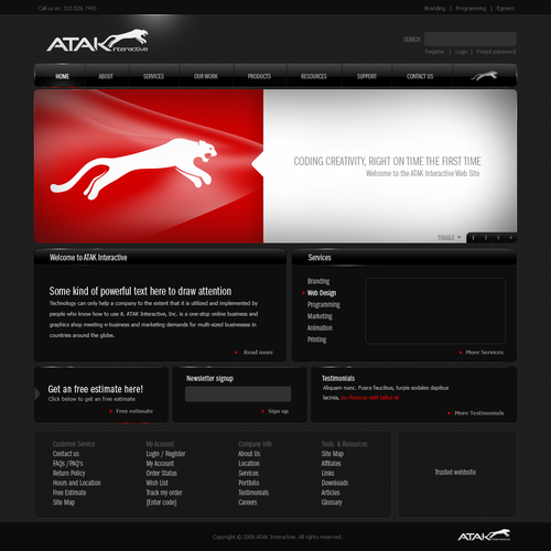 Interactive Services Agency Web Redesign - Award Winner Wanted Design by FIAM