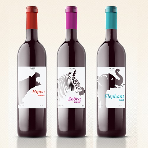 Create a Zoo Theme wine label Design by masb