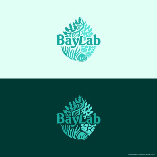 "We need a catchy logo for our marine biology lab!" winning 