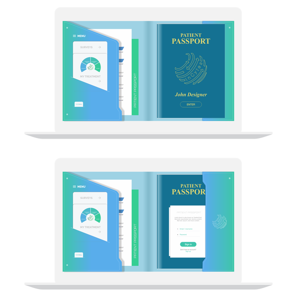Design by FA Design Idea titled "PatientPassport design by FA Design Idea,"