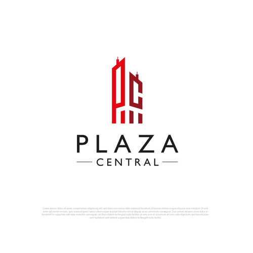 Logotipo Plaza Central Design by reflect the style ™