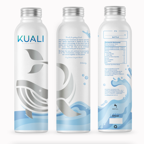 Water bottle design!! Lets be disruptive and elegant Design by 55rova