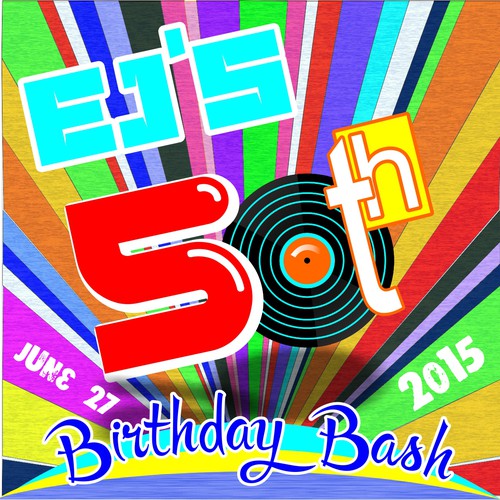 We need a logo for my friend EJ's 50th birthday bash Design by KDana