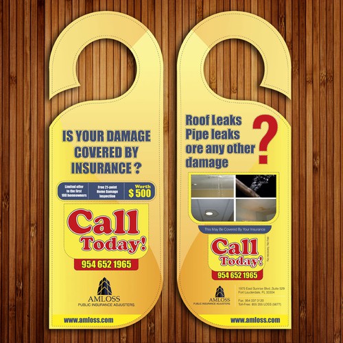 Designs | Help Amloss Public Adjusters with a new postcard or flyer ...