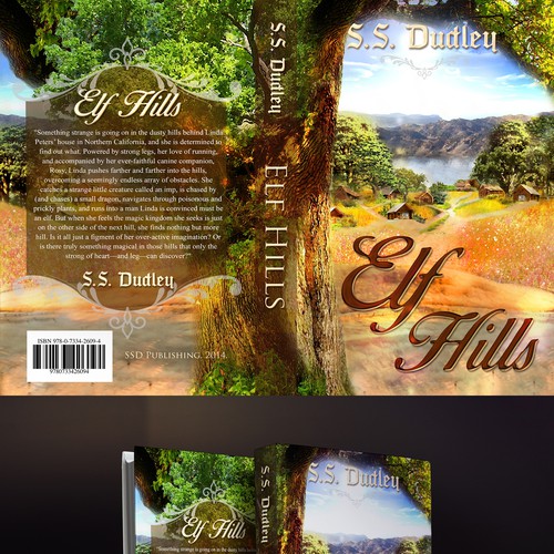 Book cover for children's fantasy novel based in the CA countryside Design by ALZtudio