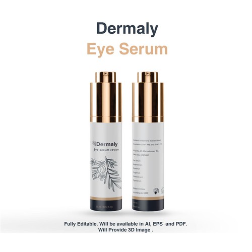 Eye serum bottle design Design by sazzad_abir