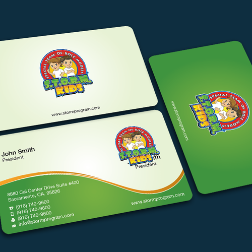 S.T.O.R.M. Program Business Card Design by FishingArtz