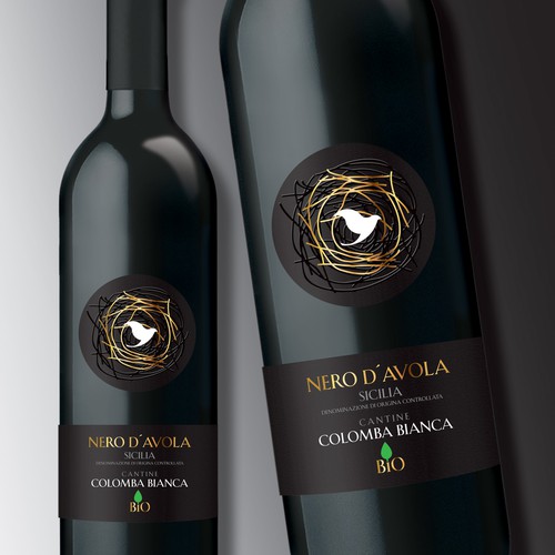 Wine Label Nero d´Avola Design by Debdutta*