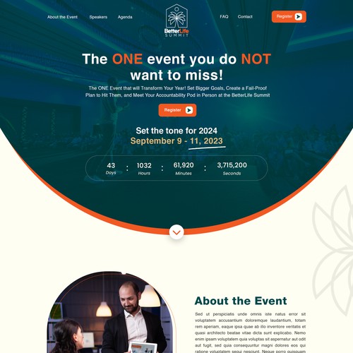 Event Website Design Needed! Design by DezinDragonz
