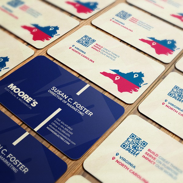 Business card for electrical company