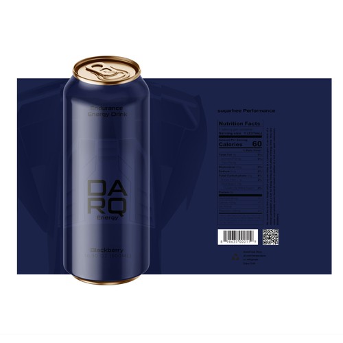 Create a unique Design for a sugar free Energy Drink Can! Diseño de rakaruaan
