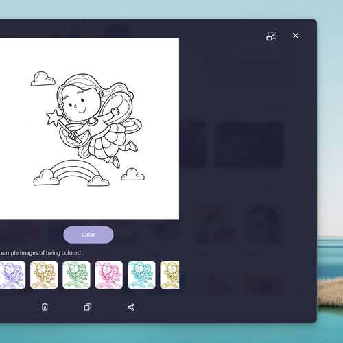 Coloring App design For Windows Design réalisé par ⭐Riana⚡⚡