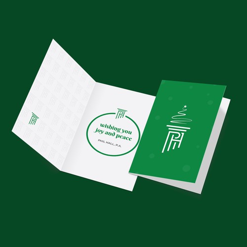 Logo Turned Into Holiday Cards Design by Richmore ♛