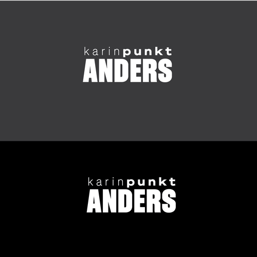 "Minimal, strong logo for personal brand “Karin.Anders” – with a subtle twist" winning Logo & business card