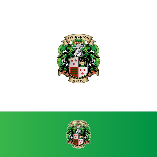 Livingston Family Crest/Coat of Arms Redesign Design by PinkPanda12
