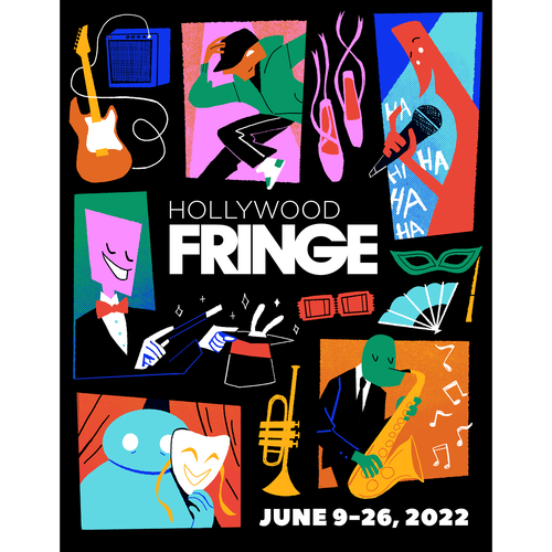 Guide Cover for LA's largest performing arts festival Design by Diana W