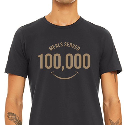 100,000th Meal Served Design by BnPixels