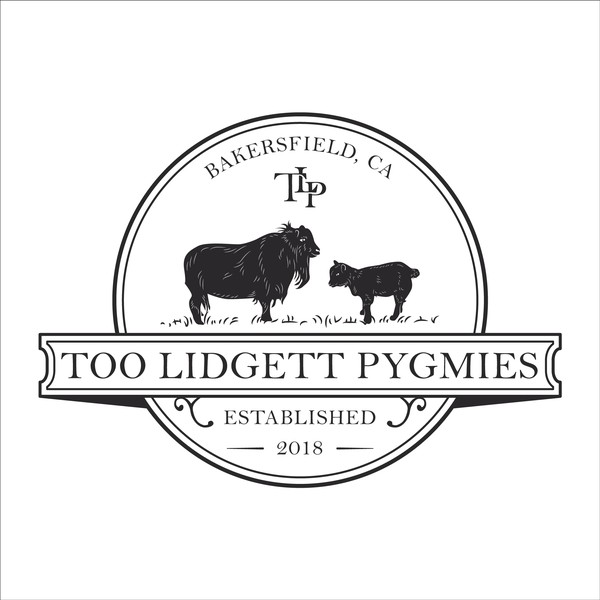 classic logo for a pygmies farm
