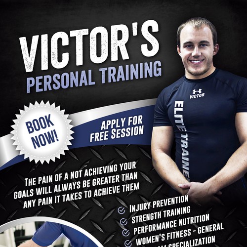 Create a personal training flyer to recruit new clients