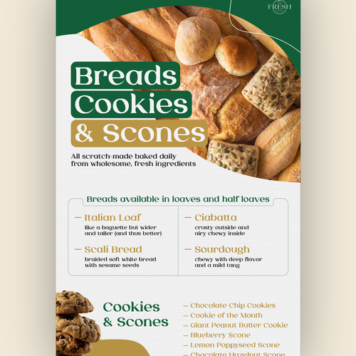 Menú propuesta en el concurso por M O M M E D