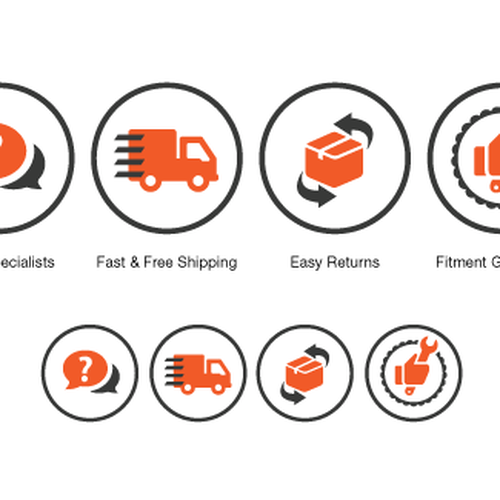 Overflow - Free shipping and delivery icons