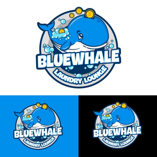 Unleash Your Creativity, Logo Design for "Blue Whale Laundry Lounge" Design by Riza S