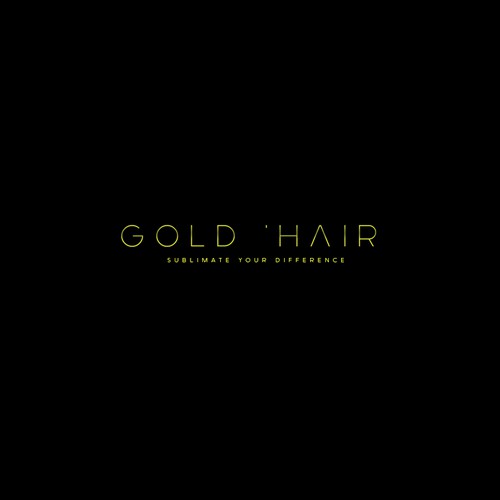 Un Logo Luxueux Et Feminin Pour Gold Hair Logo Design