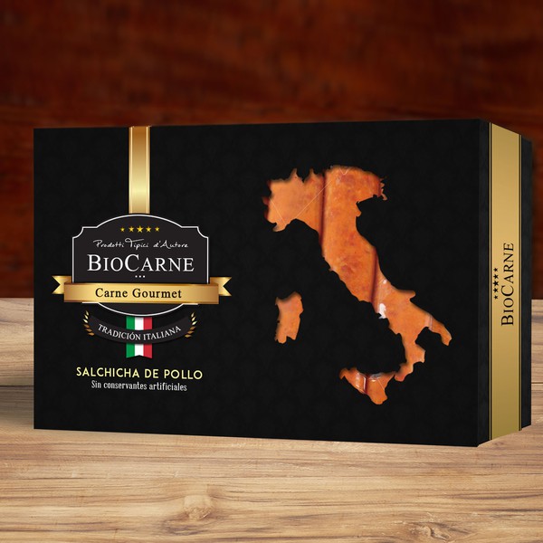 Design by CVelez titled "Salchichas Biocarne"