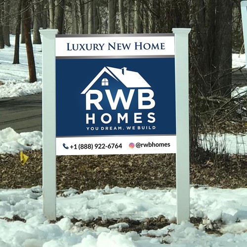 Signage for Luxury Home Builder Design by Saqi.KTS