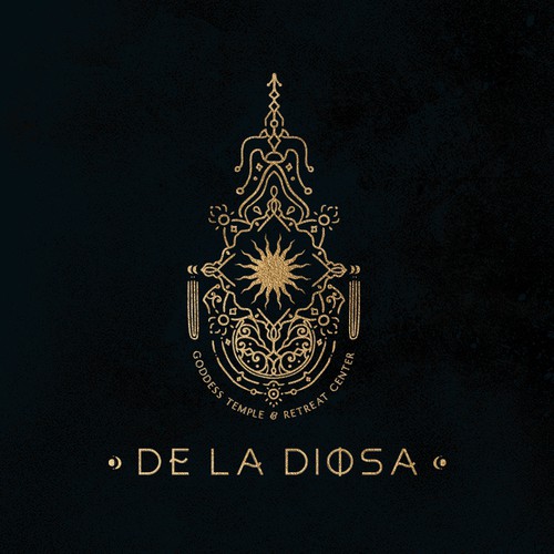 De la Diosa - Goddess Temple and Retreat Center Logo Design by Sauriêl Creative