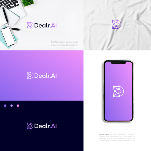 Create a simple and techy logo for a new AI product for dealr.cloud - dealr.ai Design by Amremite〆