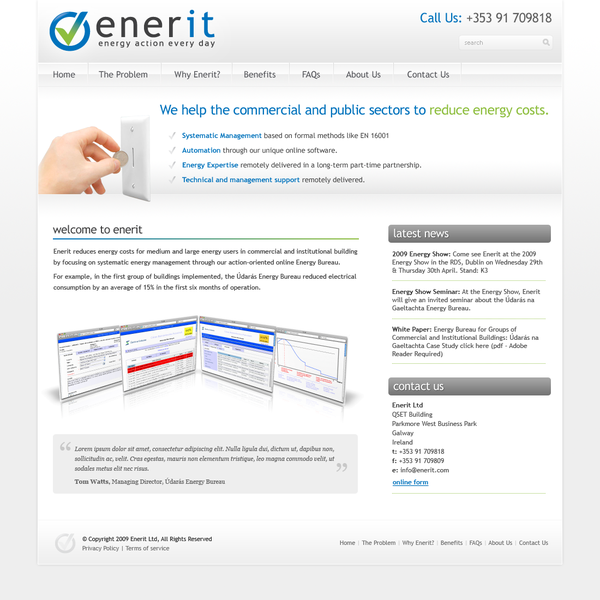 Site Design for energy management consultants
