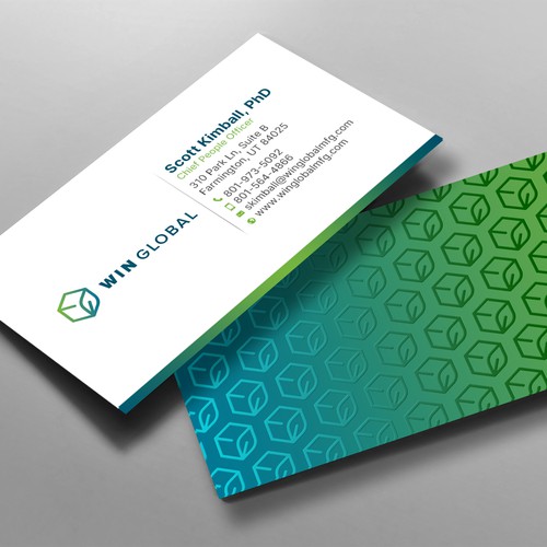 WIN Global Business Card Design Diseño de chandrayaan.creative