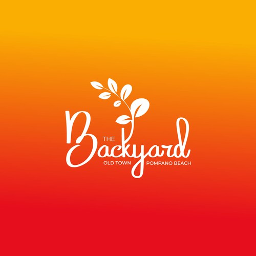 Pompano Beach CRA - The Backyard Old Town Pompano Logo Design by Hony