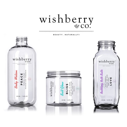 Wishberry & Co - Bath and Body Care Line Design por Javier Milla