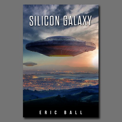 Book cover for alien invasion of silicon valley Design by didiwahyudi.trend
