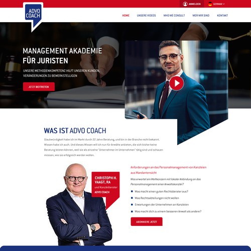 Proposta di design per un contest della categoria Design di sito web realizzata da MyCreativeMind