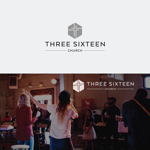 Can you turn the name "Three Sixteen Church" into a cool logo? Diseño de Forte Graphics