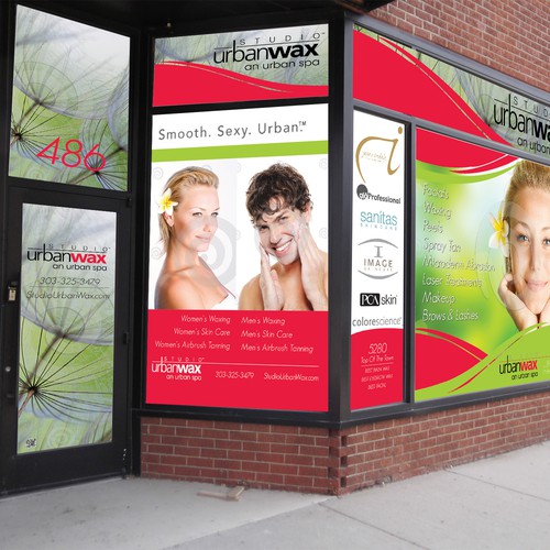 Help Design our Urban Spa's Store Front Door Entry and Window! with a ...