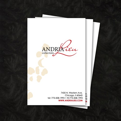 Create the next business card design for Andria Lieu Design by ladytee117